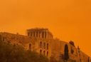 Smilšu vētras no Sahāras pārvērtušas Grieķiju par Marsu