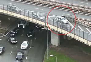 Valsts policija ar dronu pāri stundās pieķer 20 pārkāpēju