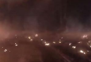 Sekas pēc sprādziena Baikāla-Amūras maģistrāles tunelī