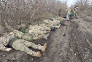Okupantu slaktiņš poligonā Doneckas apgabalā pēc HIMARS trieciena (18+)