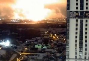 Ukraiņi ar droniem naktī uzbrukuši Novoļipeckas metalurģijas rūpnīcai