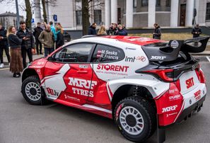 Mārtiņš Sesks prezentē ERČ sezonas jauno auto Toyota GR Yaris Rally 2