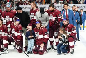 Atmosfēra Latvijas hokeja izlases pārbaudes spēlē pret Norvēğiju
