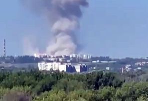 Krievijas okupētajā Luhanskā nogranduši sprādzieni